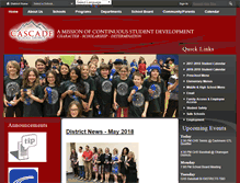 Tablet Screenshot of cascadesd.org